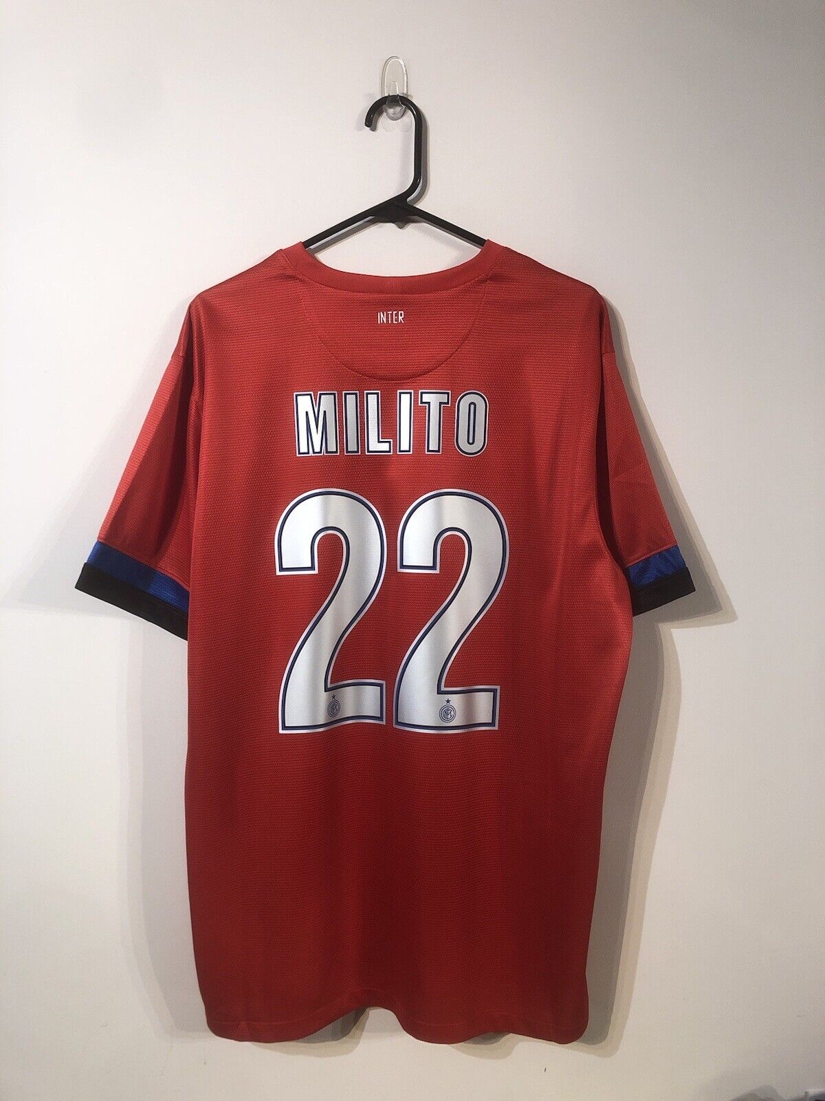 Milito #22 Inter Milan 2012/13 X-Large Away Football Shirt Nike BNWT