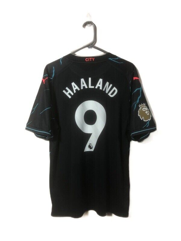 Haaland 9 Manchester City 2023 24 Xl 3rd Shirt Excellent Condition 770461 03