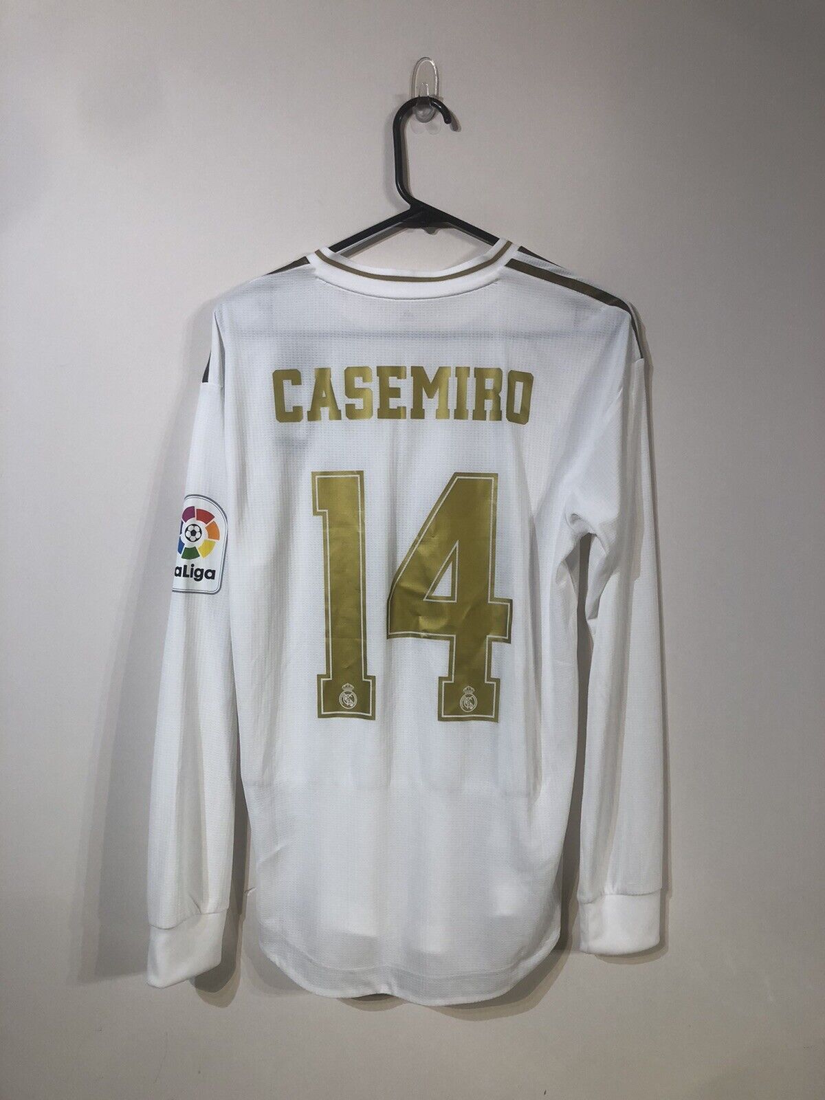 Casemiro #14 Real Madrid Euro 2019/20 Small Authentic LS Home Shirt Adidas BNWT