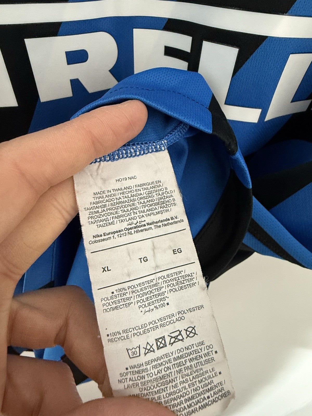 Inter Milan Brozovic #77 2019/20 XL Home Nike Excellent Condition AJ5541-414