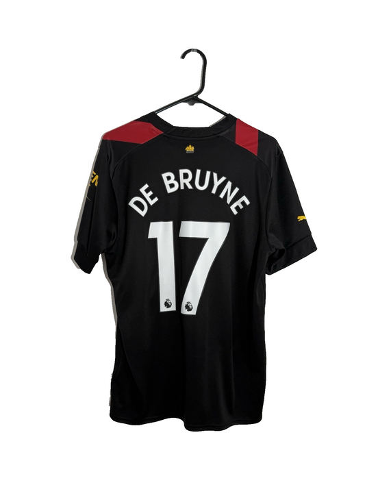 Man City De Bruyne #17 2022/23 Large Away Shirt Excellent Condition 765722-02
