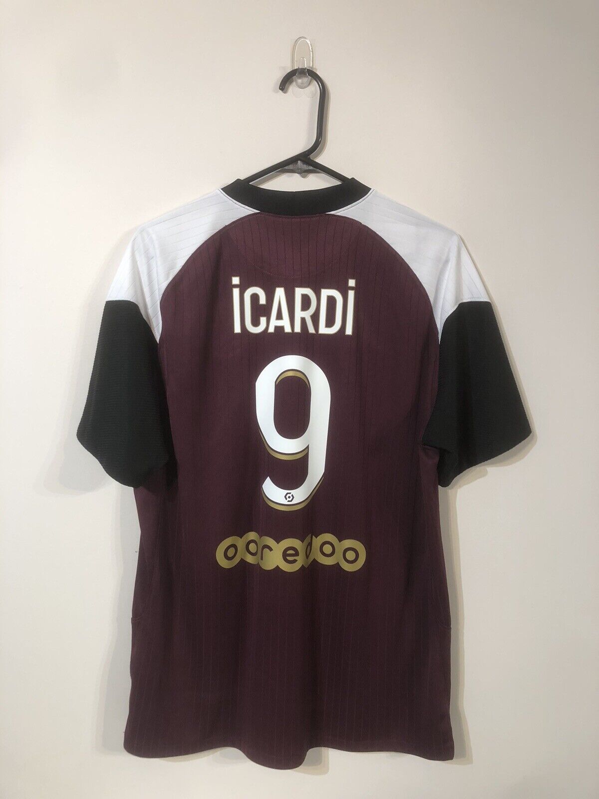 Icardi #9 Paris St Germain 2020/21 Large 3rd Football Shirt Very Good Condition