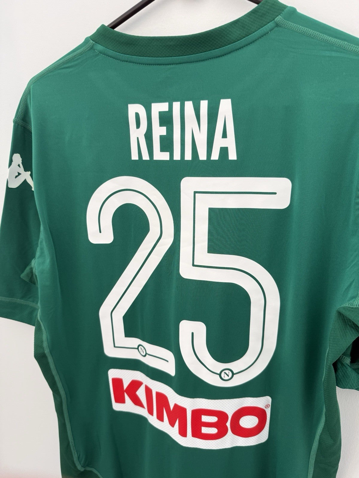 SSC Napoli Reina #25 2017/18 XXL Home GK Kappa Kombat Shirt BNWT 303V450