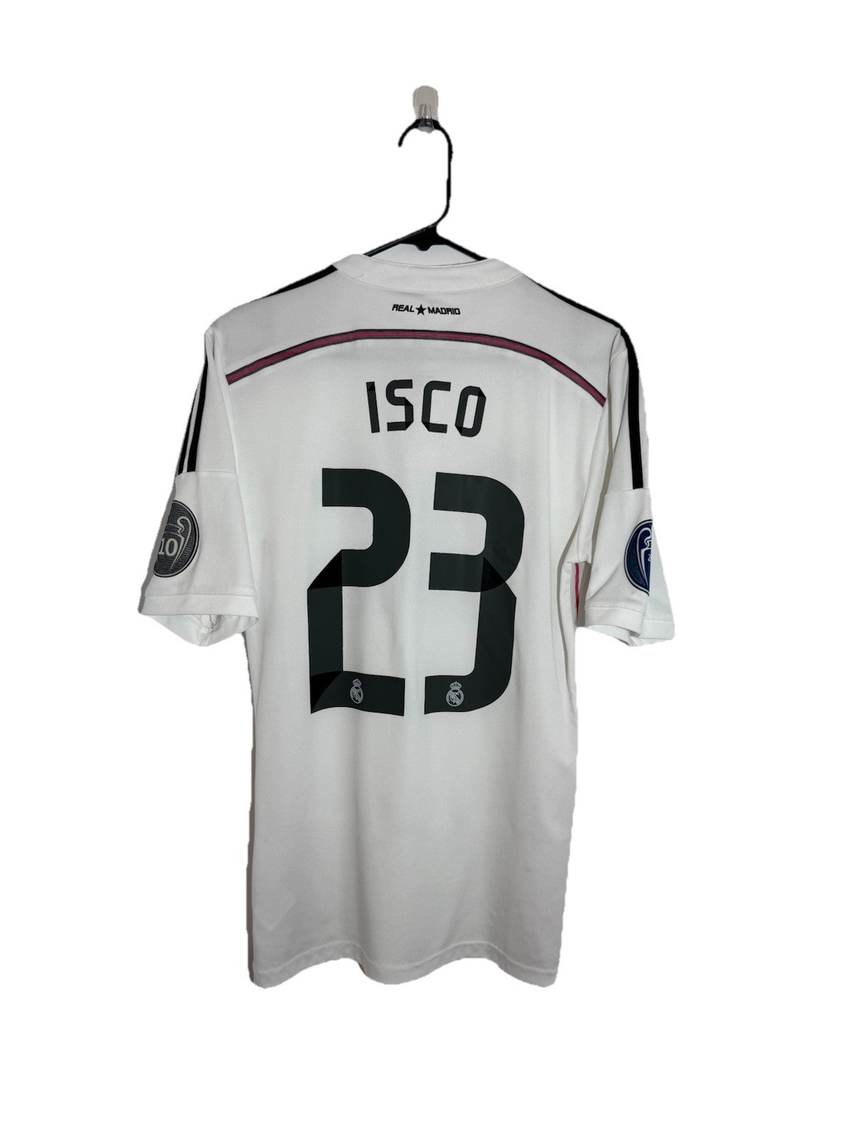 Real Madrid Isco #23 2014/15 Small Home CL Shirt Excellent Condition M38202