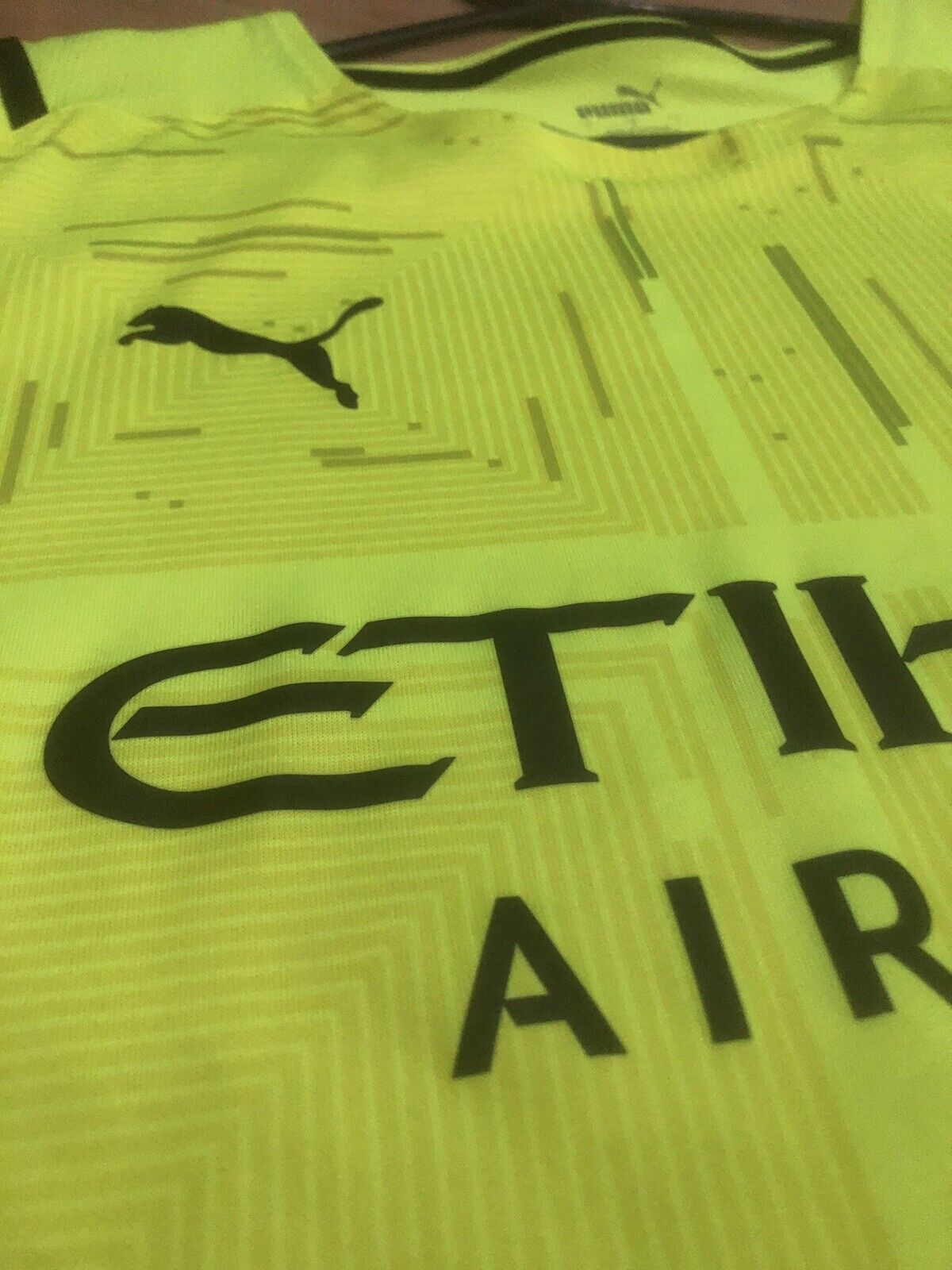 Ederson 31 Man City 2021 22 Large Authentic 3rd Gk Excellent Condition 759185 99