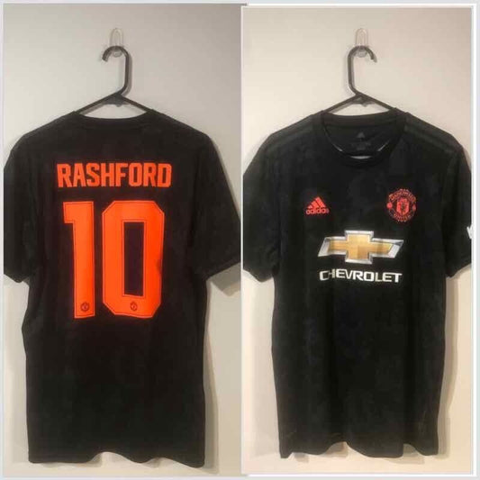 Rashford #10 Manchester United 2019/20 3rd Large Shirt Adidas Excellent Conditio
