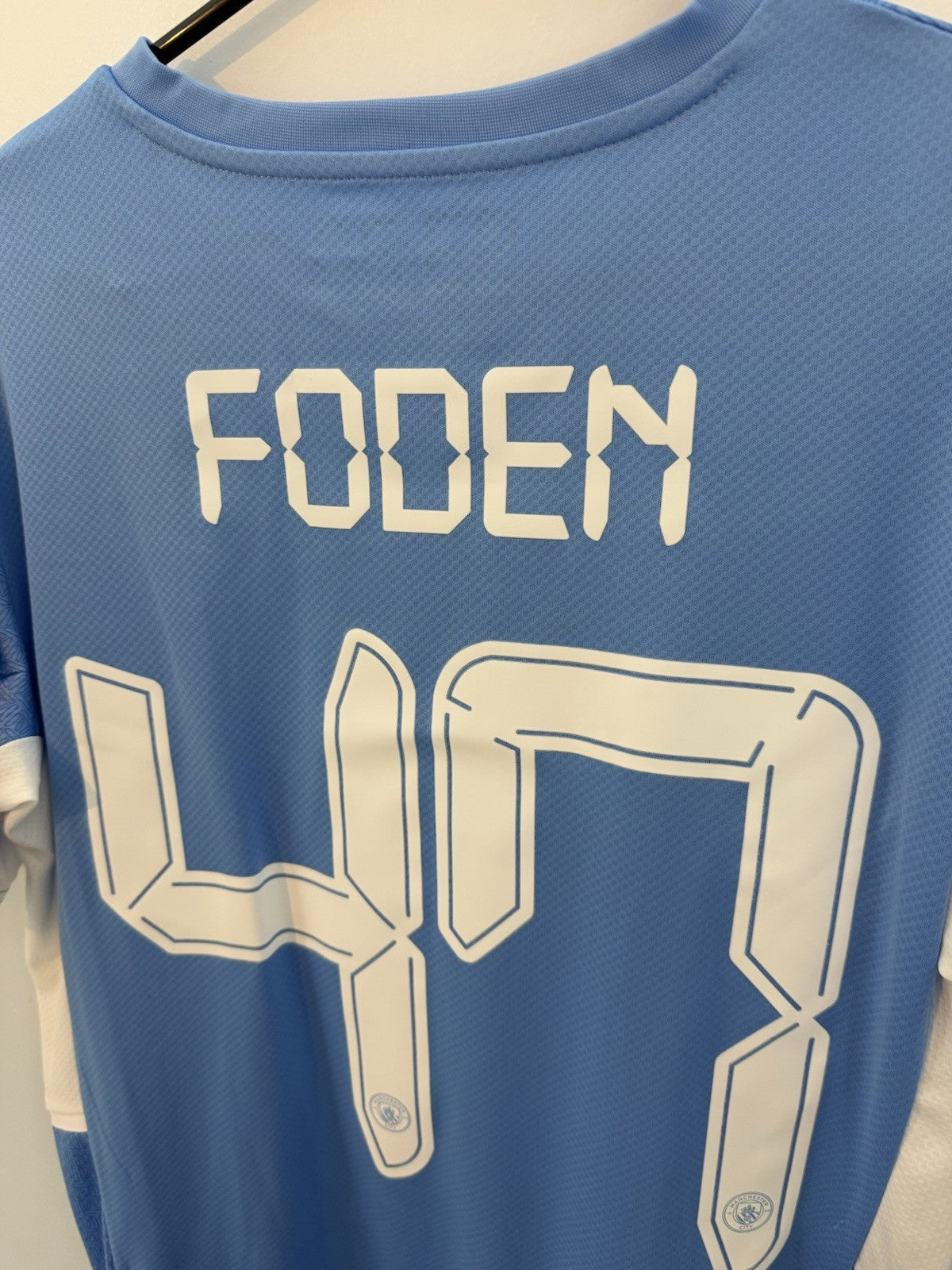 Manchester City Foden #47 2021/22 Medium Home CL Shirt BNWT 759202-01