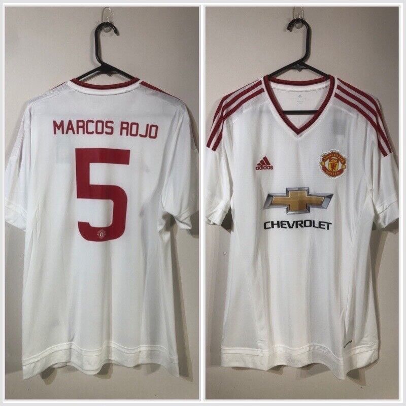 Rojo #5 Manchester United 2015/16 Away Euro Large Football Shirt BNWT