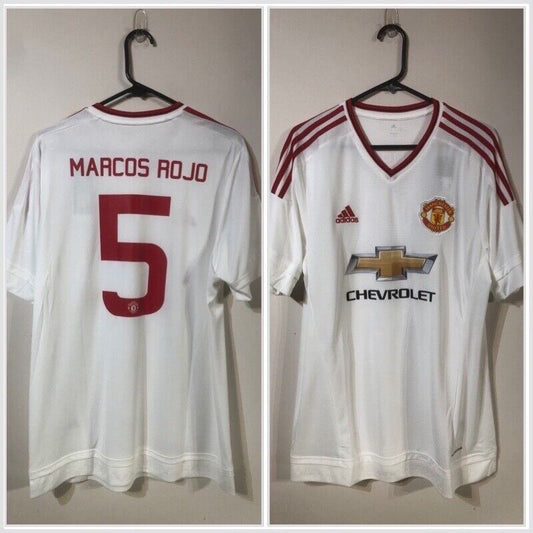 Rojo #5 Manchester United 2015/16 Away Euro Large Football Shirt BNWT