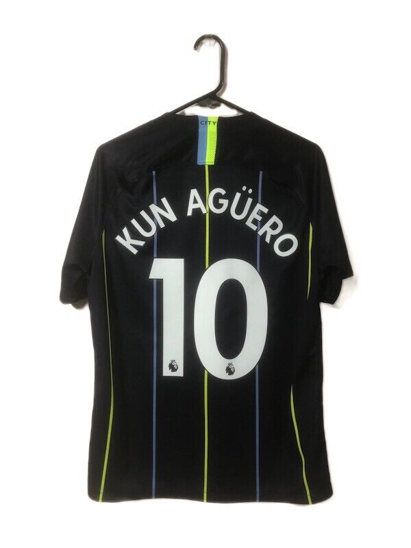 Kun Aguero 10 Manchester City 2018 19 Medium Away Excellent Condition 919002 476