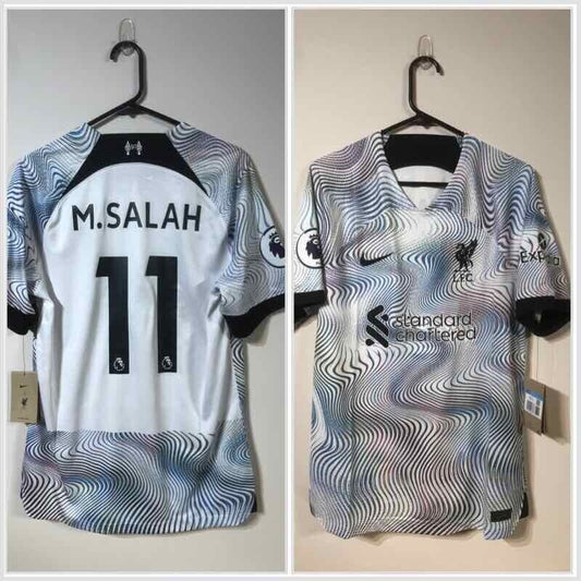 M. Salah #11 Liverpool Medium BNWT 2022/23 Away Jersey Nike