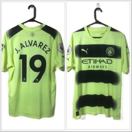 J Alvarez 19 Manchester City 2022 23 Large 3rd Excellent Condition 765734 03