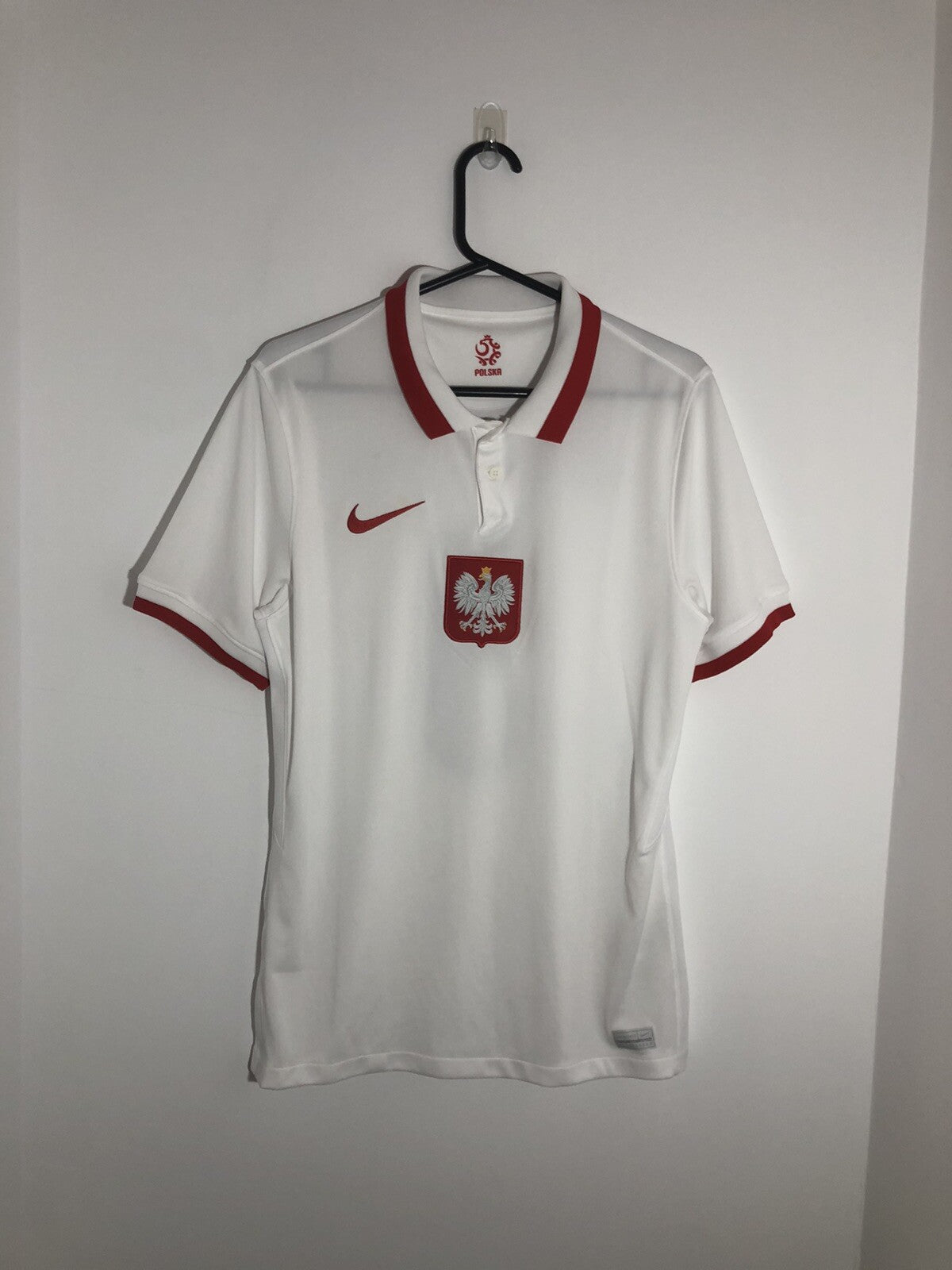Poland Lewandowski #9 2020 Medium Home Shirt Excellent Condition CD0722-100