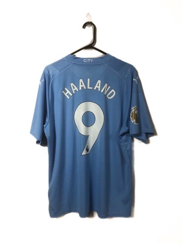 Haaland 9 Manchester City 2023 24 Xl Home Shirt Excellent Condition 770438 01