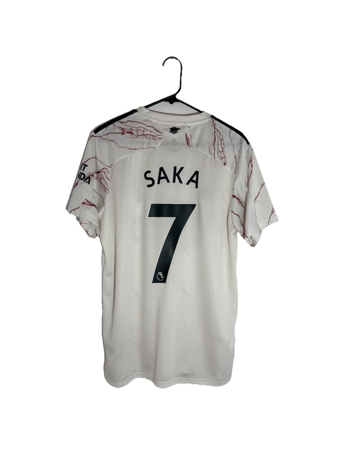 Arsenal Saka #7 2020/21 Large Away Shirt Adidas Excellent Condition EH5815