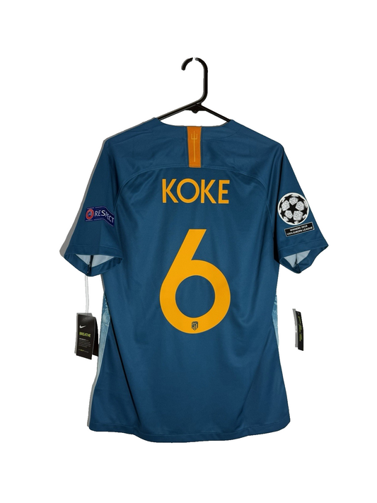 Atletico Madrid Koke #6 2018/19 Medium CL 3rd Shirt BNWT 918983-302