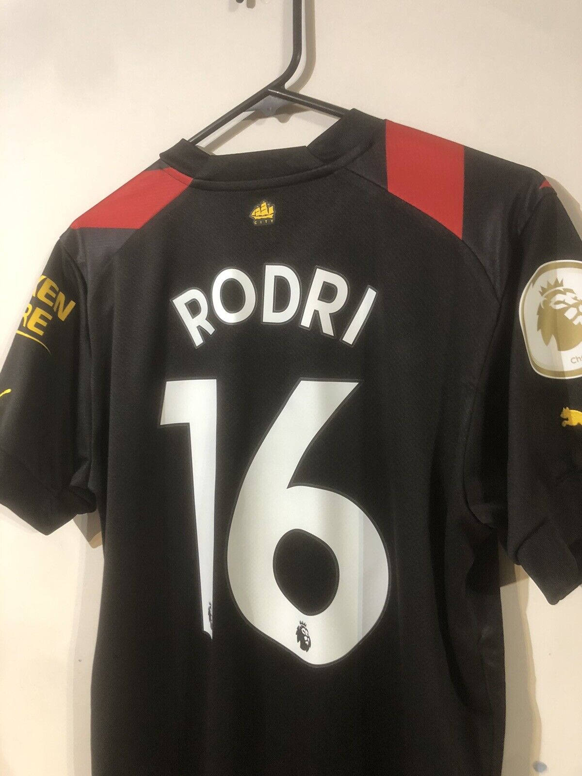 Rodri #16 Manchester City Treble 2022/23 Medium Away Shirt BNWT