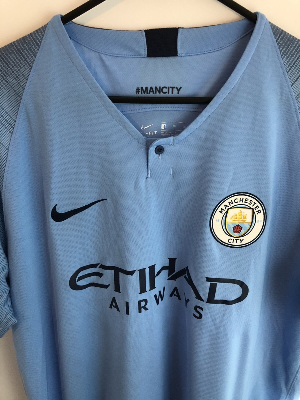 Man City De Bruyne #17 2018/19 XL Home Shirt Excellent Condition 894431-489