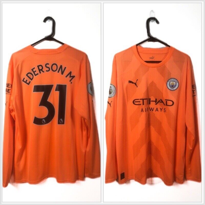 Ederson M 31 Manchester City 2022 23 XL Home Goalkeeper Shirt 765746 99