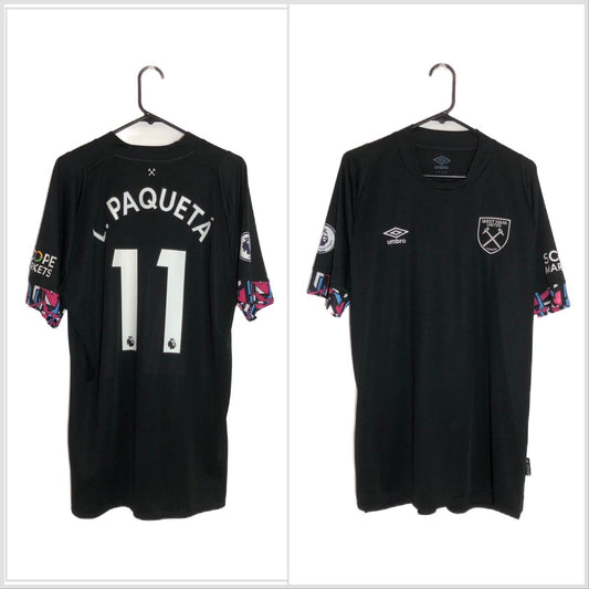 L Paqueta 11 West Ham United 2022 23 Xl Away Umbro Excellent Condition