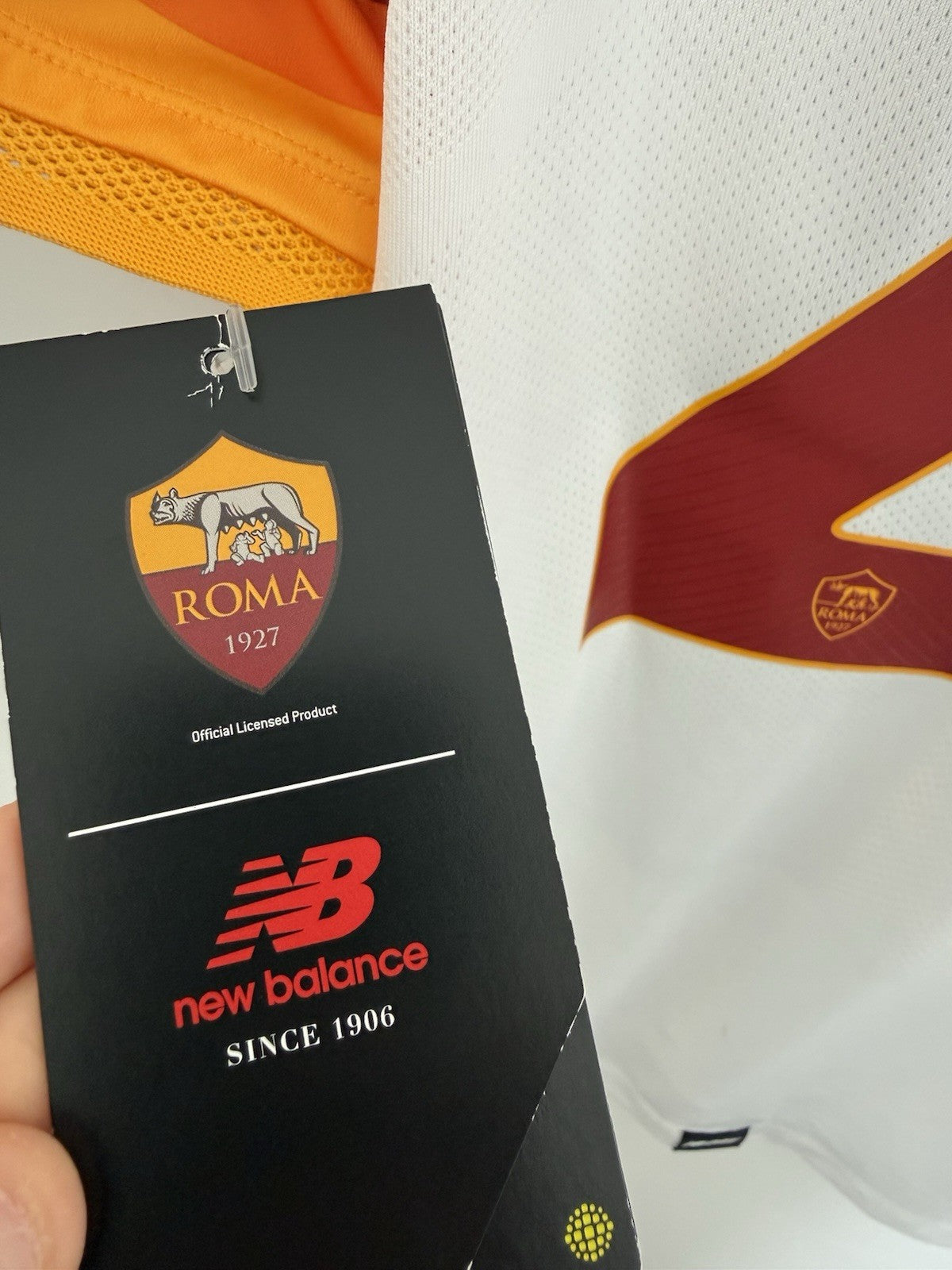 AS Roma Mancini #23 2021/22 XL Away Authentic Shirt New Balance BNWT MT130235