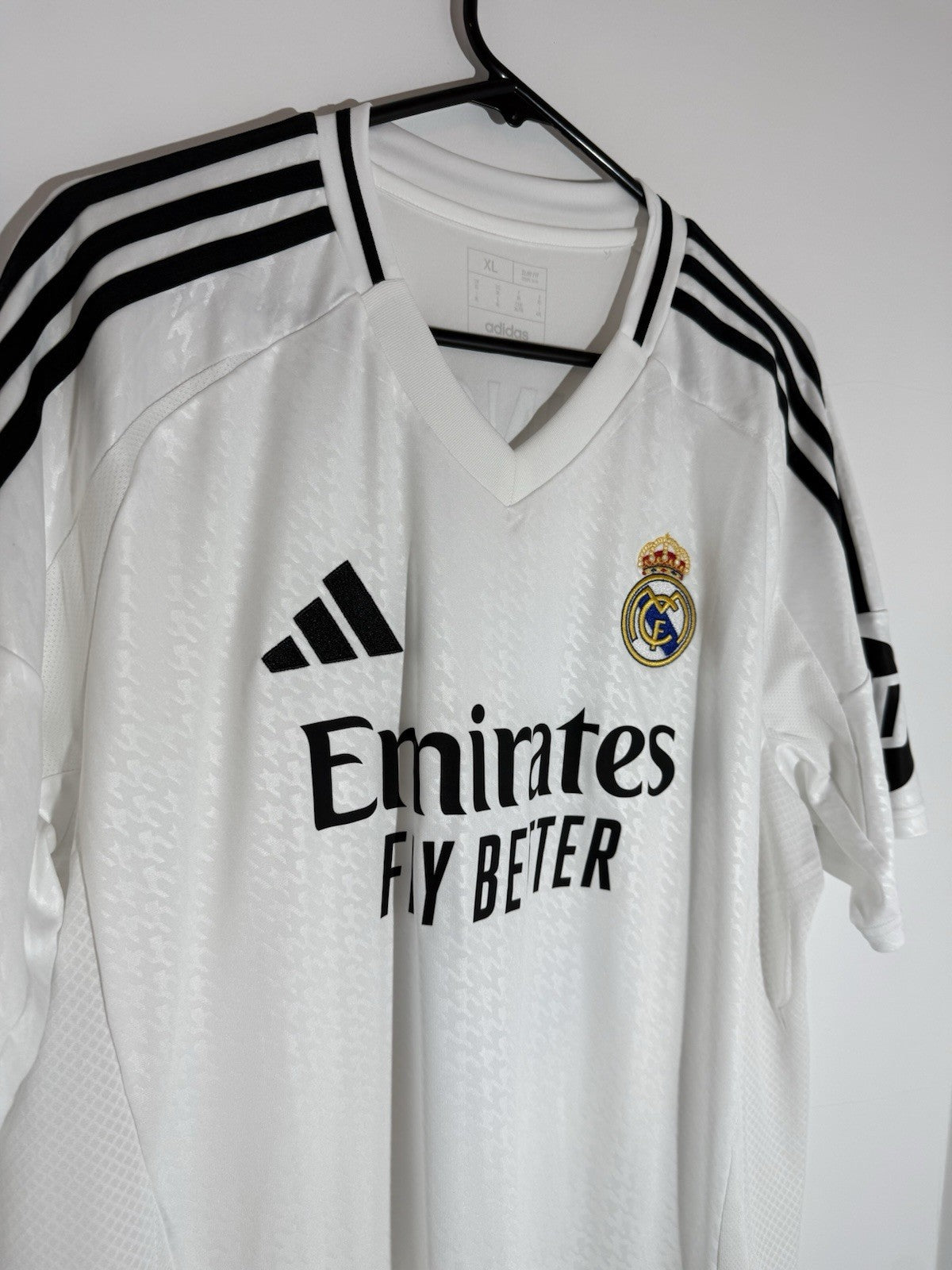 Real Madrid Bellingham #5 2024/25 XL Home Shirt Excellent Condition IU5011