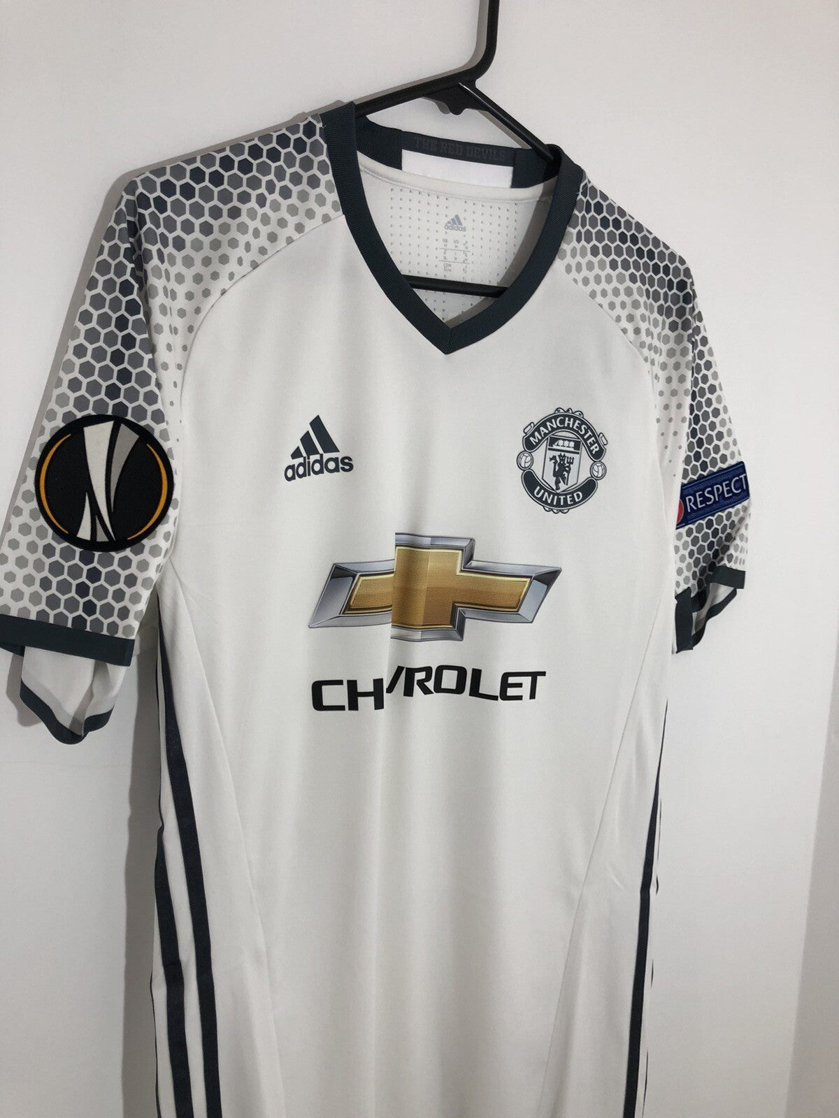 Manchester United Rashford #19 2016/17 Adizero Medium 3rd BNWT AI6662