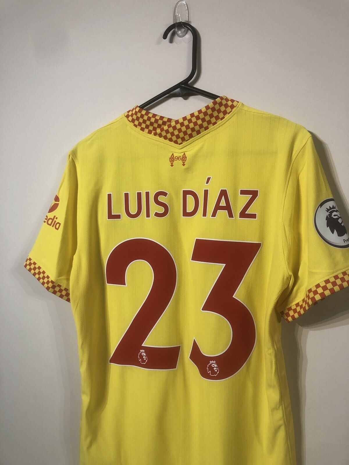 Luis Diaz #23 Liverpool Medium DryFitAdv 2021/22 3rd Shirt Jersey Nike BNWT