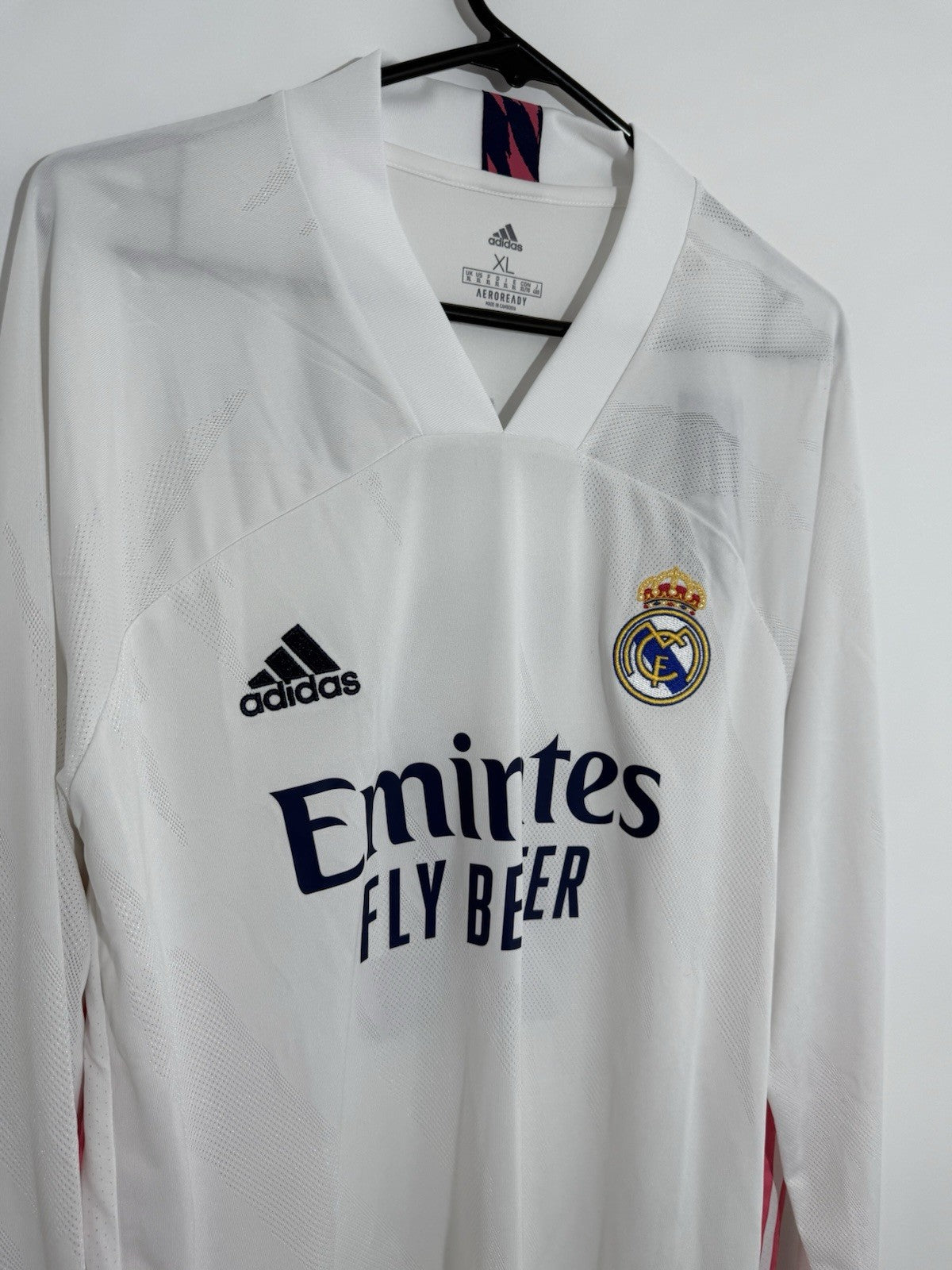 Real Madrid Carvajal #2 2020/21 XL L/S Home LS Shirt BNWT FQ7473