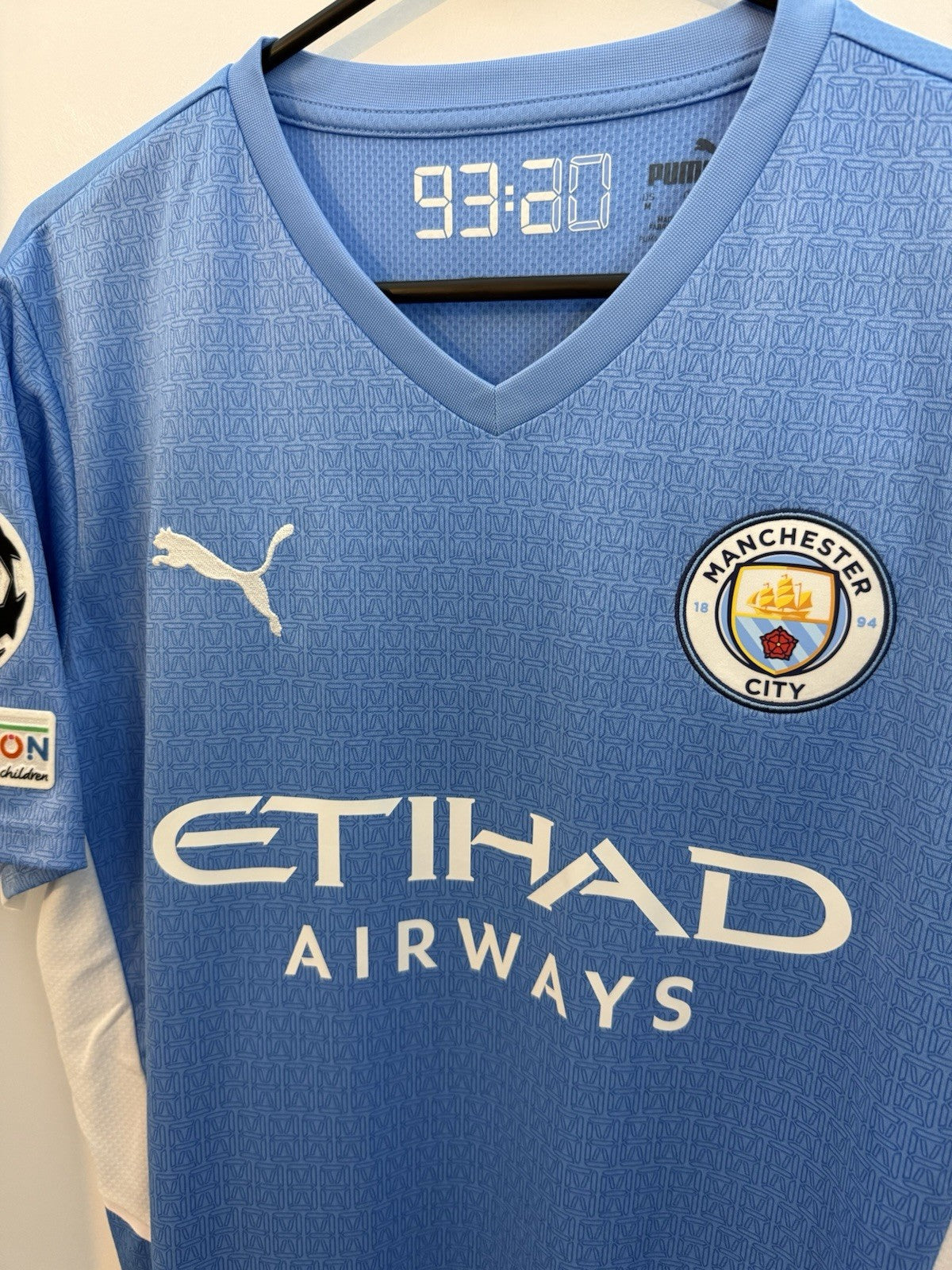 Manchester City Foden #47 2021/22 Medium Home CL Shirt BNWT 759202-01