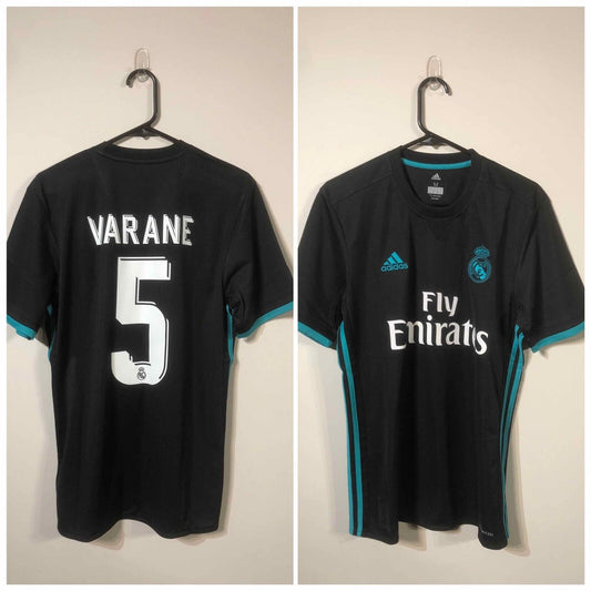 Varane #5 Real Madrid 2017/18 Away Medium Football Shirt Adidas BNWT