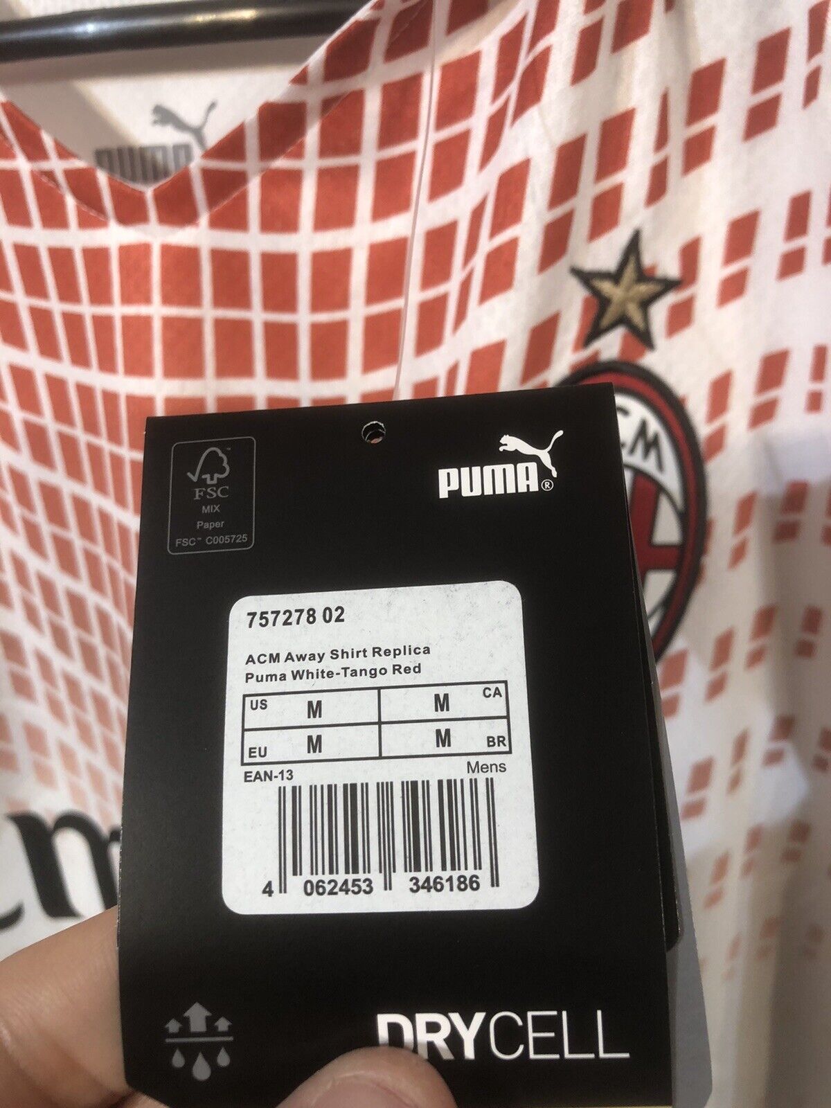 R. Leao #17 AC Milan Medium 2020/21 Away Football Shirt Puma BNWT