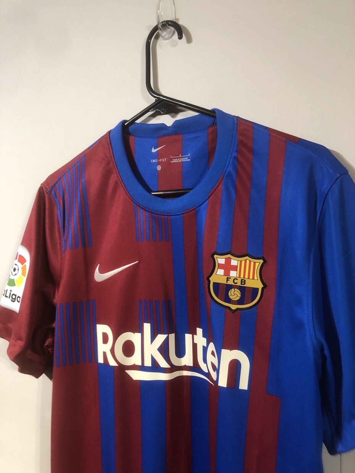 Dembele #7 Barcelona Large LFP 2021/22 Home Football Shirt Jersey Nike BNWT