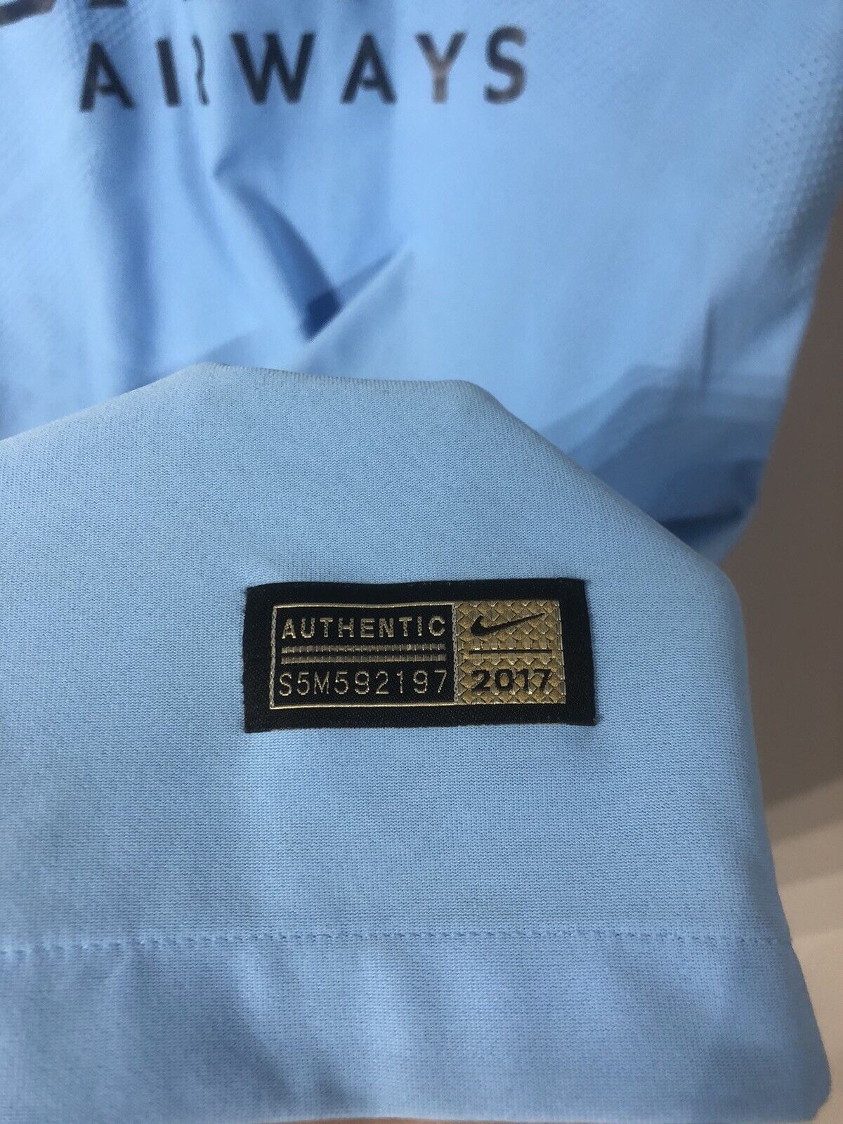 G. Jesus #33 Manchester City 2017/18 Medium Aeroswift Home Shirt Excellent Condi