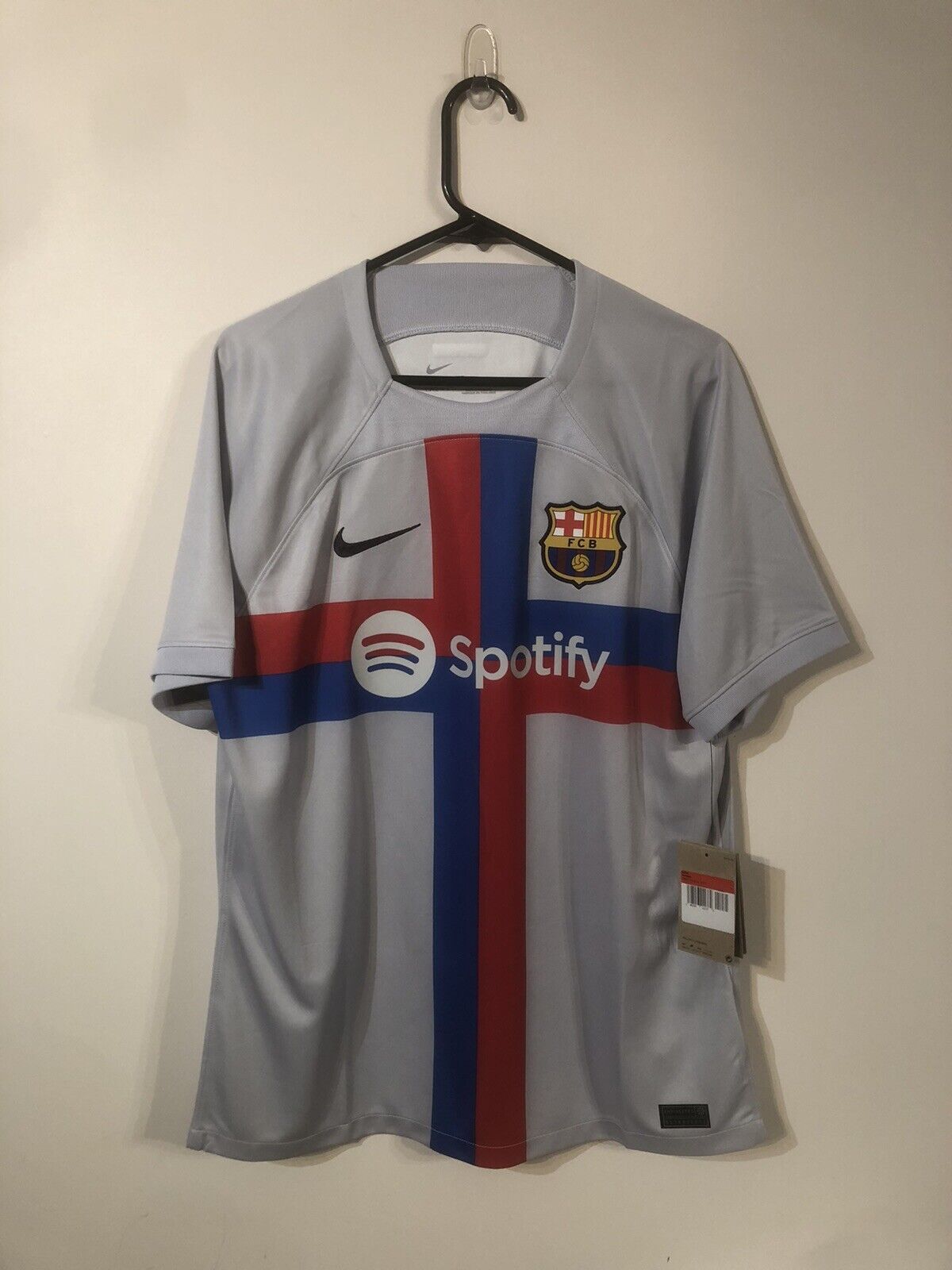 Lewandowski #9 Barcelona Euro 2022/23 3rd Large Football Shirt Nike BNWT
