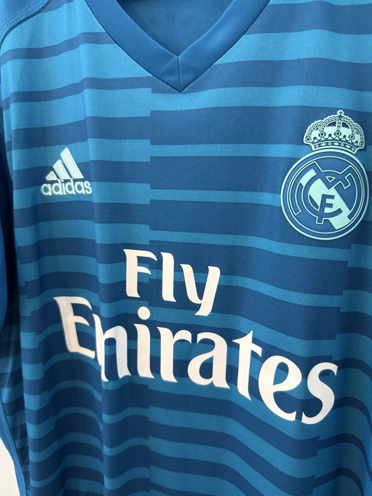 Real Madrid Courtois #25 2018/19 Large Away GK Shirt Adidas BNWT CG0577