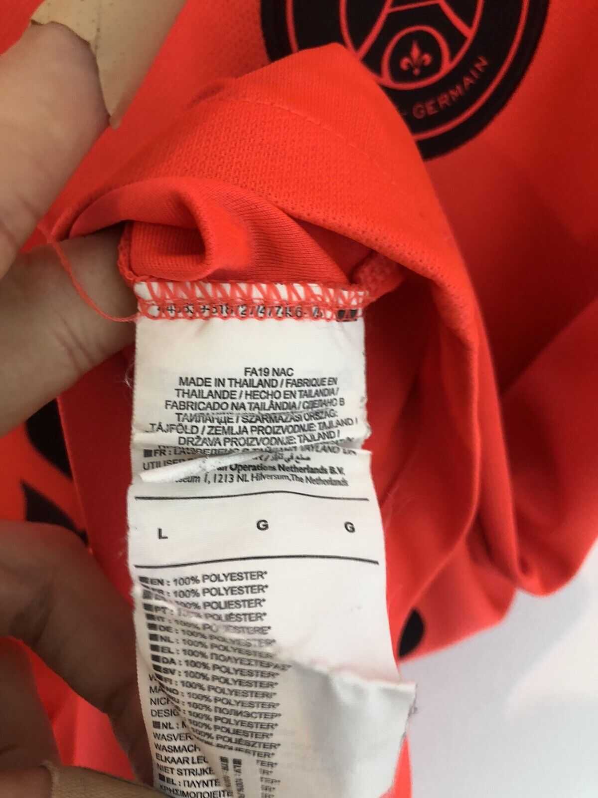 Icardi 18 Paris St Germain 2019 20 Large Away Excellent Condition AJ5552 613