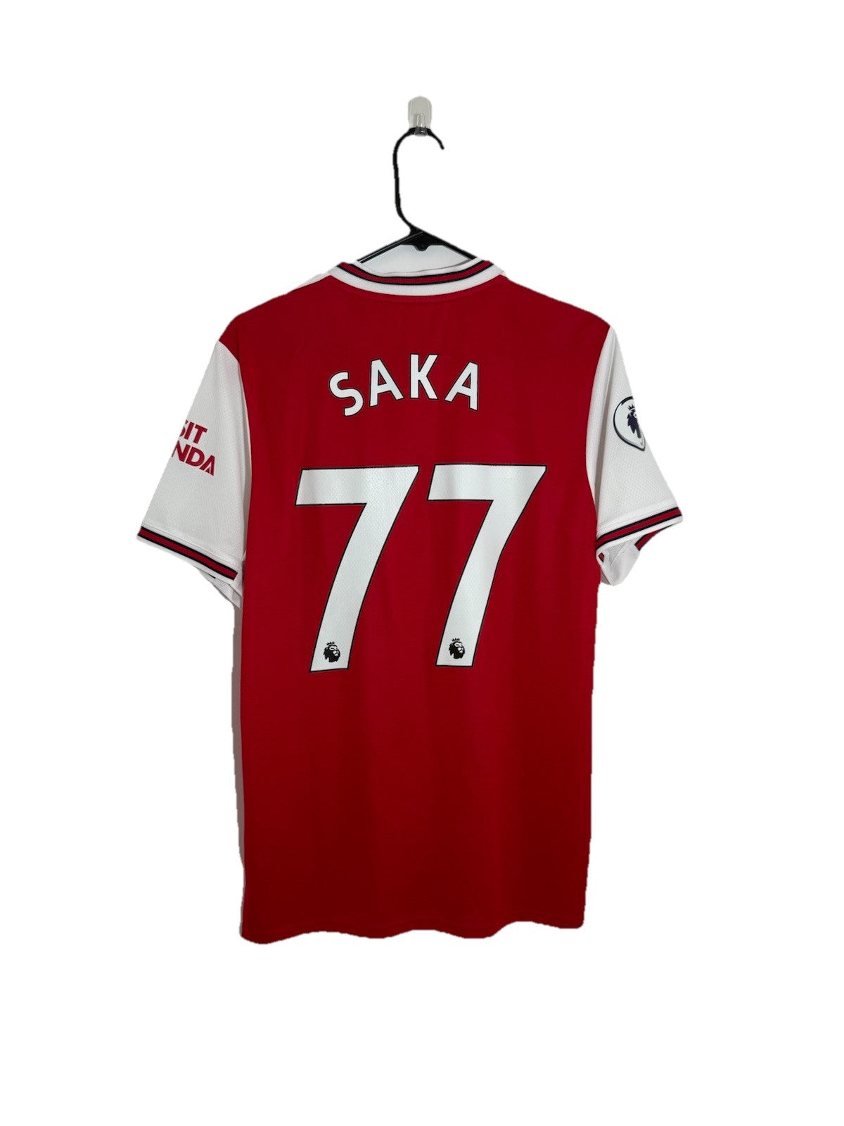 Arsenal Saka #77 2019/20 Medium Home Shirt Excellent Condition EH5637