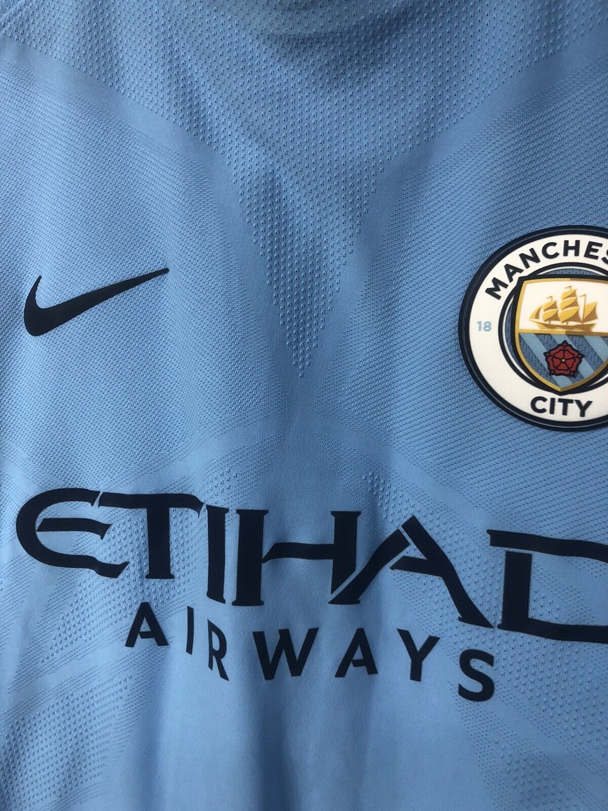 G. Jesus #33 Manchester City 2017/18 Medium Aeroswift Home Shirt Excellent Condi