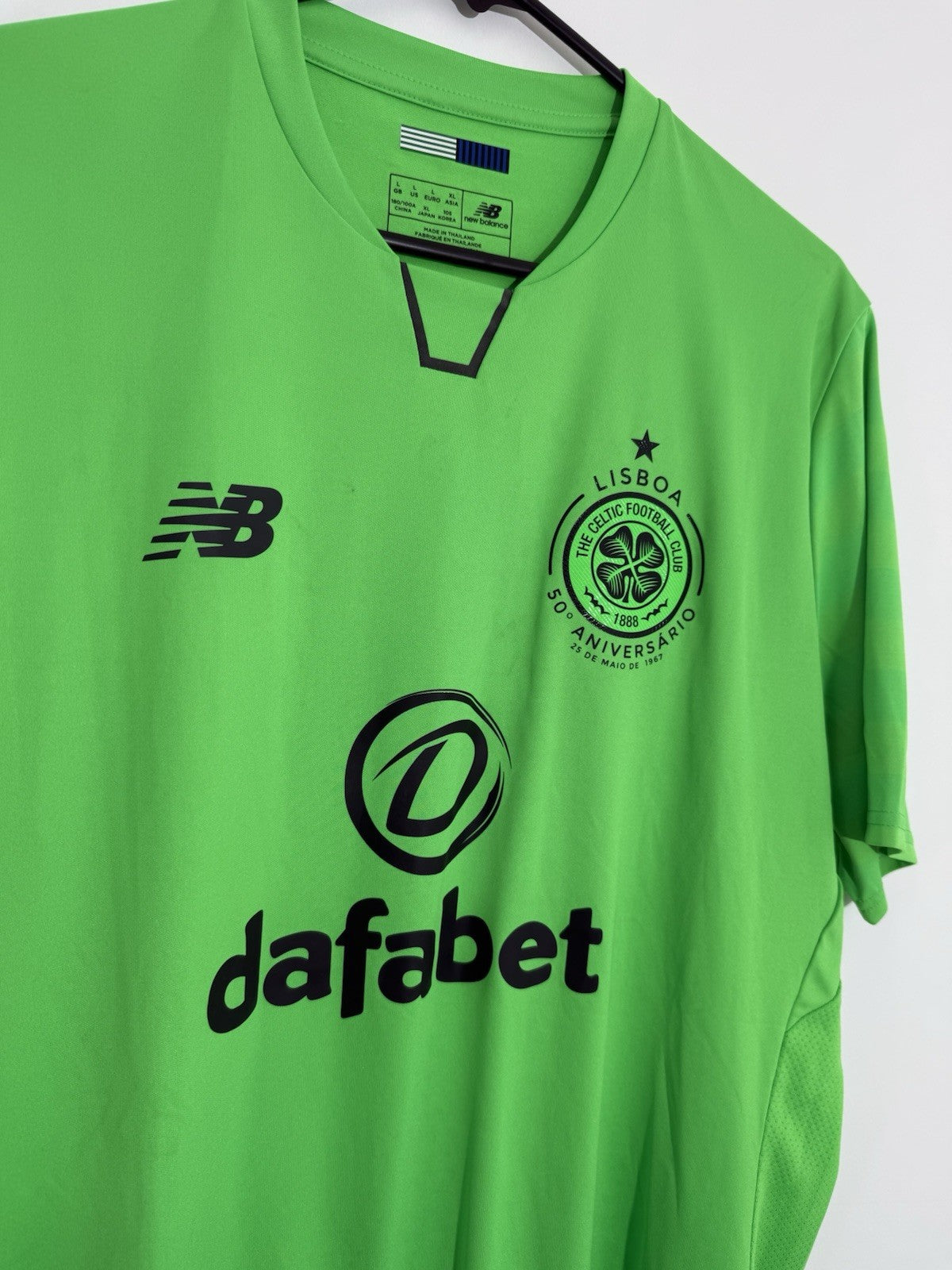 Celtic 2017/18 Lisbon Lions Large 3rd Excellent Condition New Balance