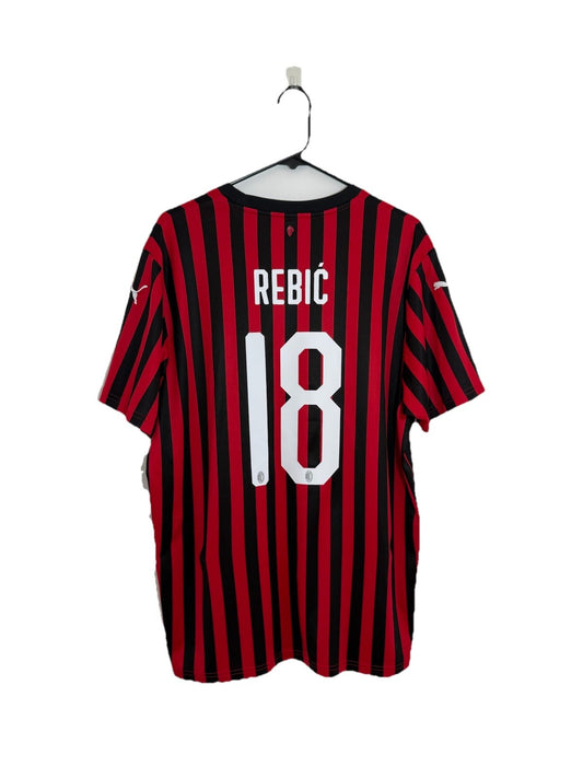 AC Milan Rebic #18 2019/20 XL Home Shirt Puma Excellent Condition 755857-01