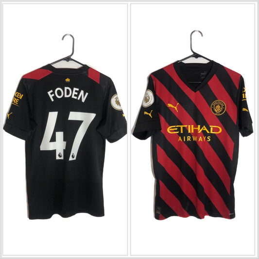 Foden 47 Manchester City 2022 23 Medium Away Excellent Condition 765722 02