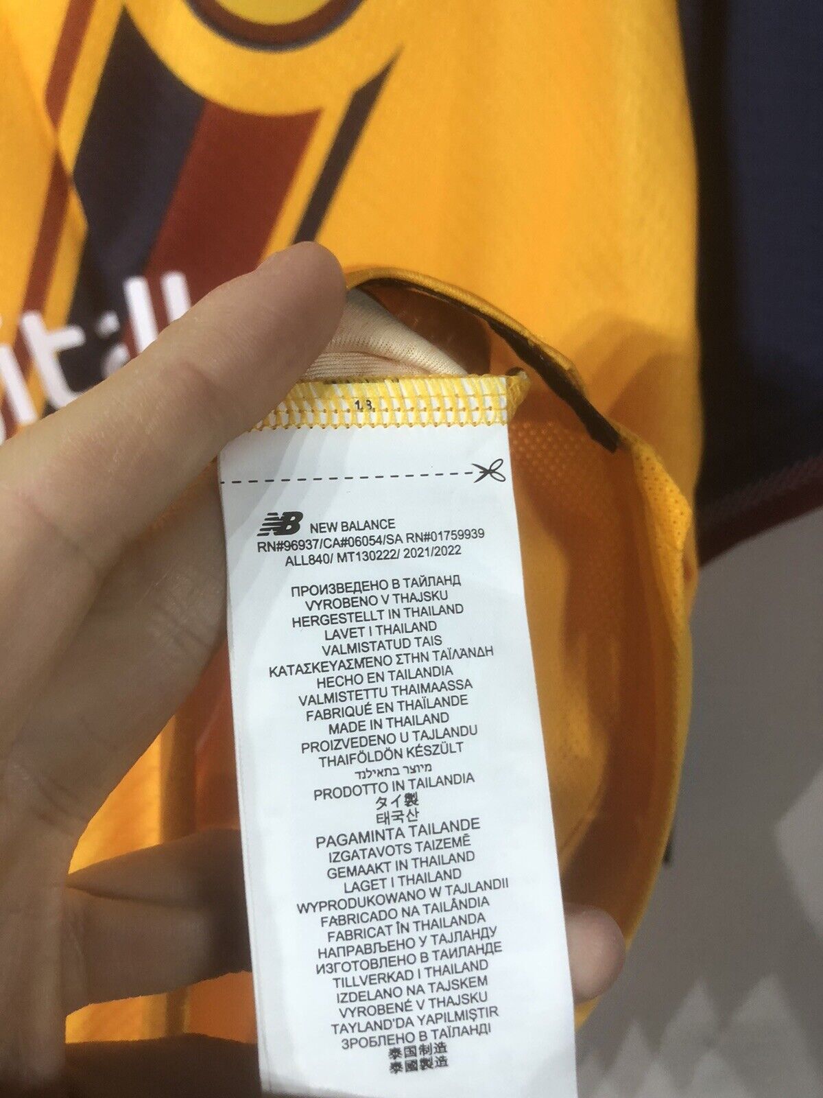 Abraham #9 AS Roma 3rd 2021/22 X-Large Football Shirt New Balance BNWT