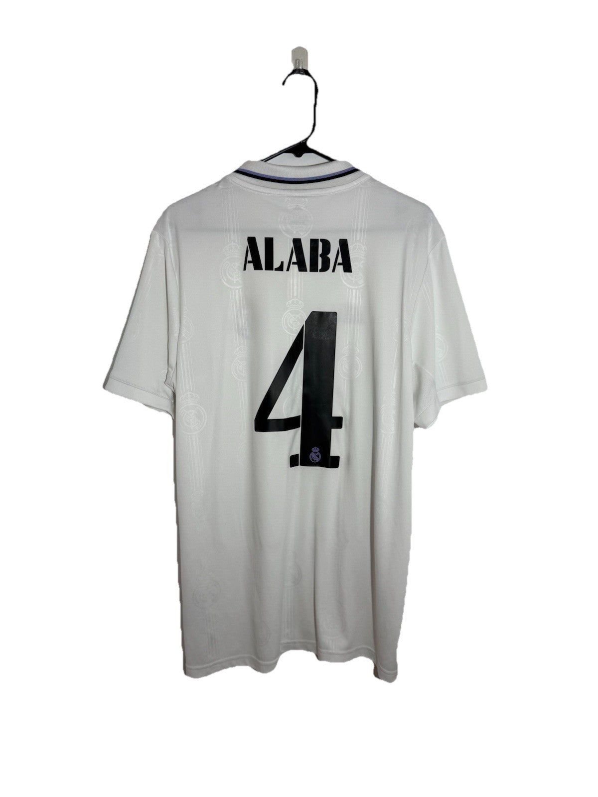 Real Madrid Alaba #4 2022/23 Large Home Shirt Adidas Excellent Condition HF0291