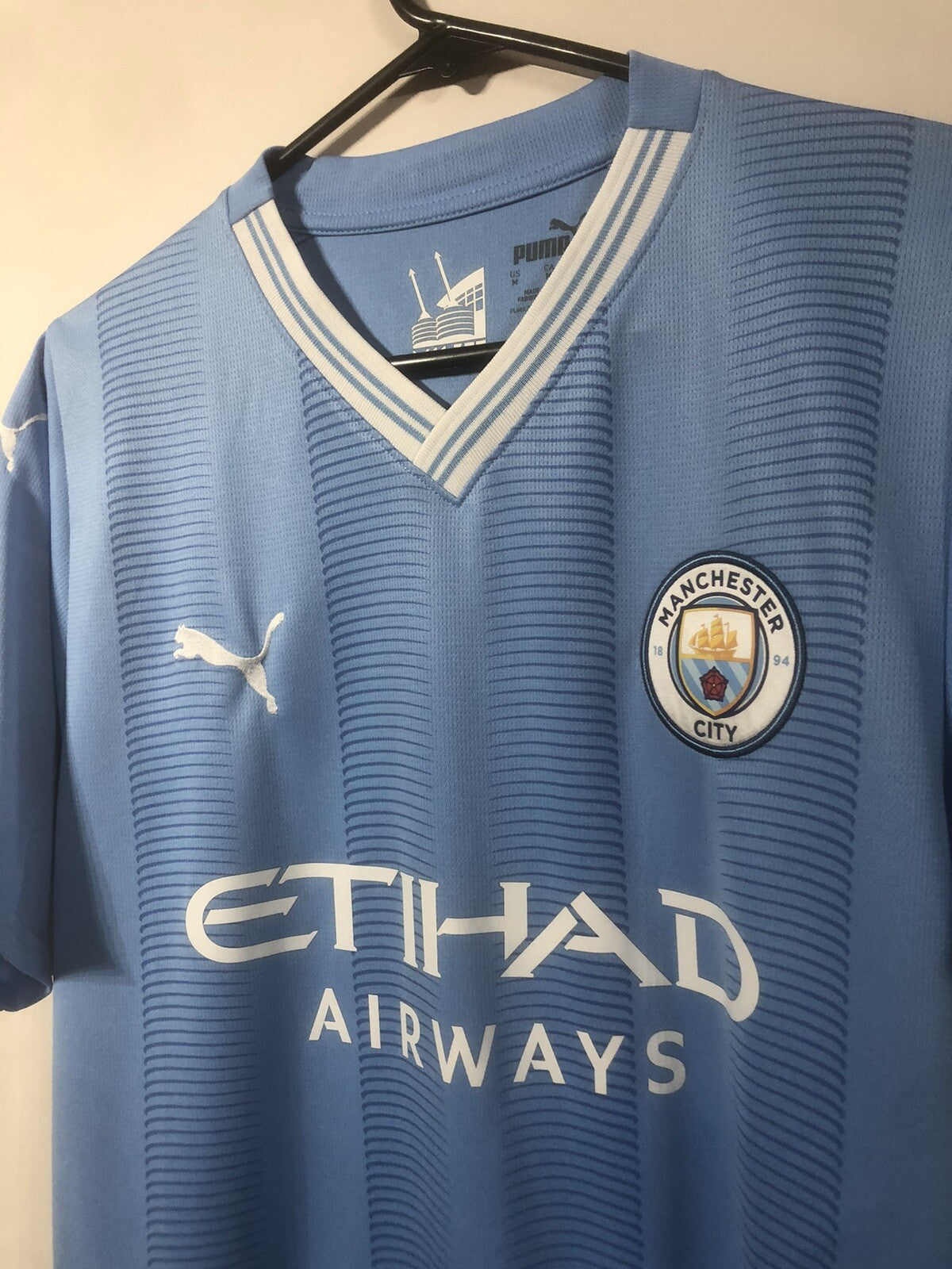 Manchester City Stones #5 2023/24 Medium Home Excellent Condition 770438-01