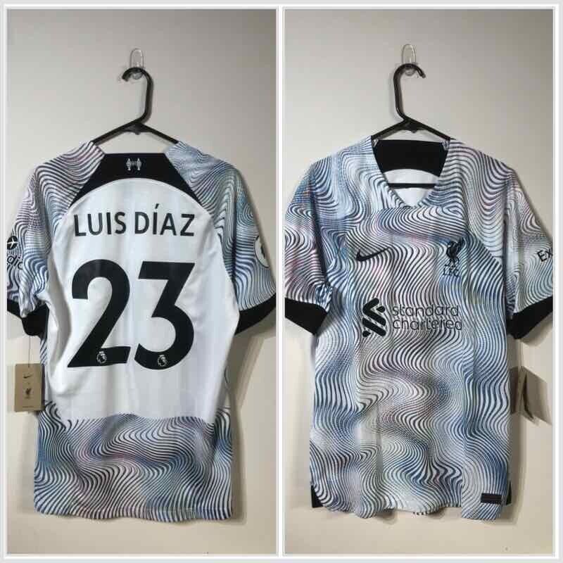 Luis Diaz #23 Liverpool Large BNWT 2022/23 Away Jersey Nike