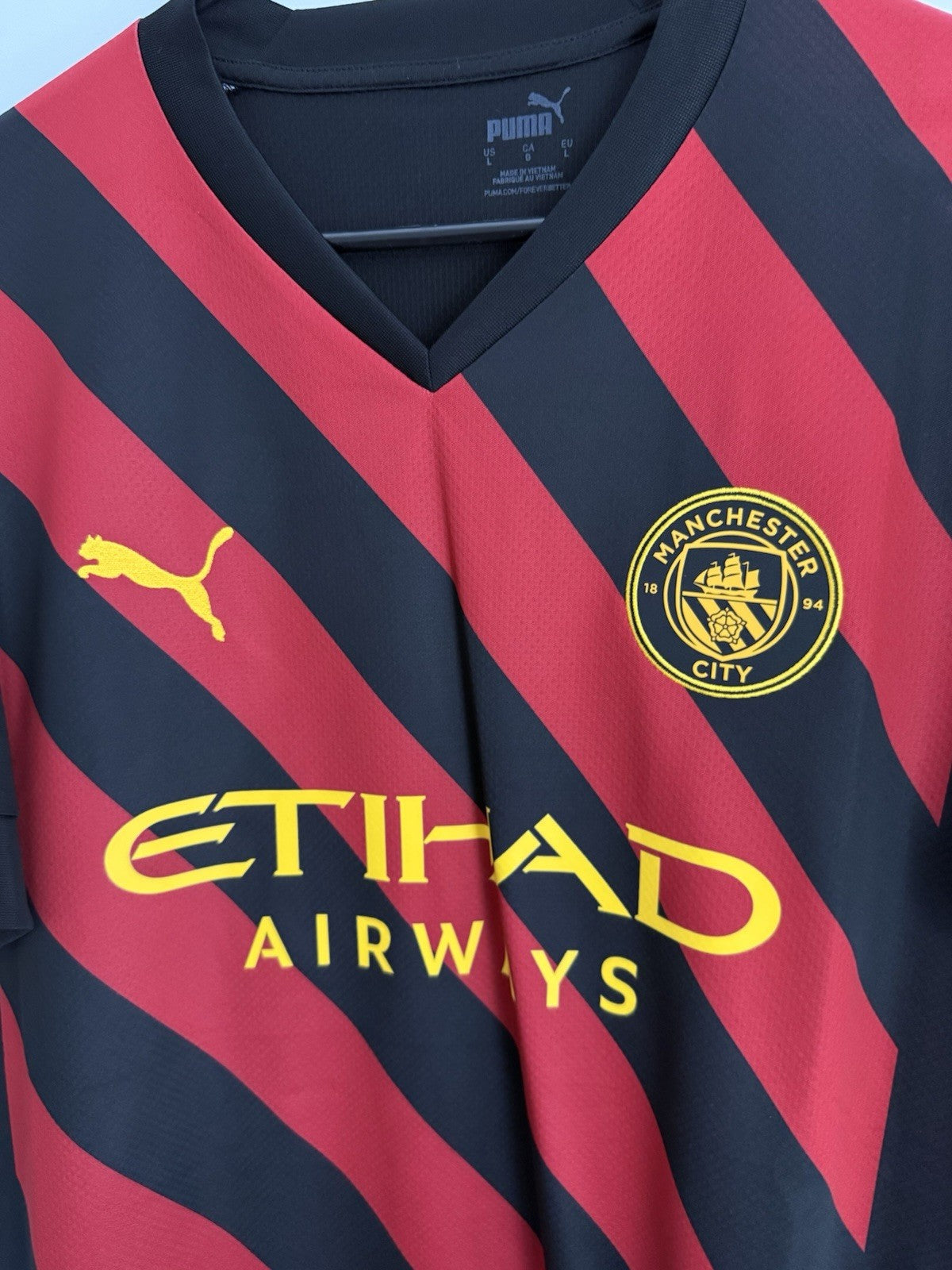 Manchester City Haaland #9 2022/23 Large Away CL Shirt BNWT 765722-02