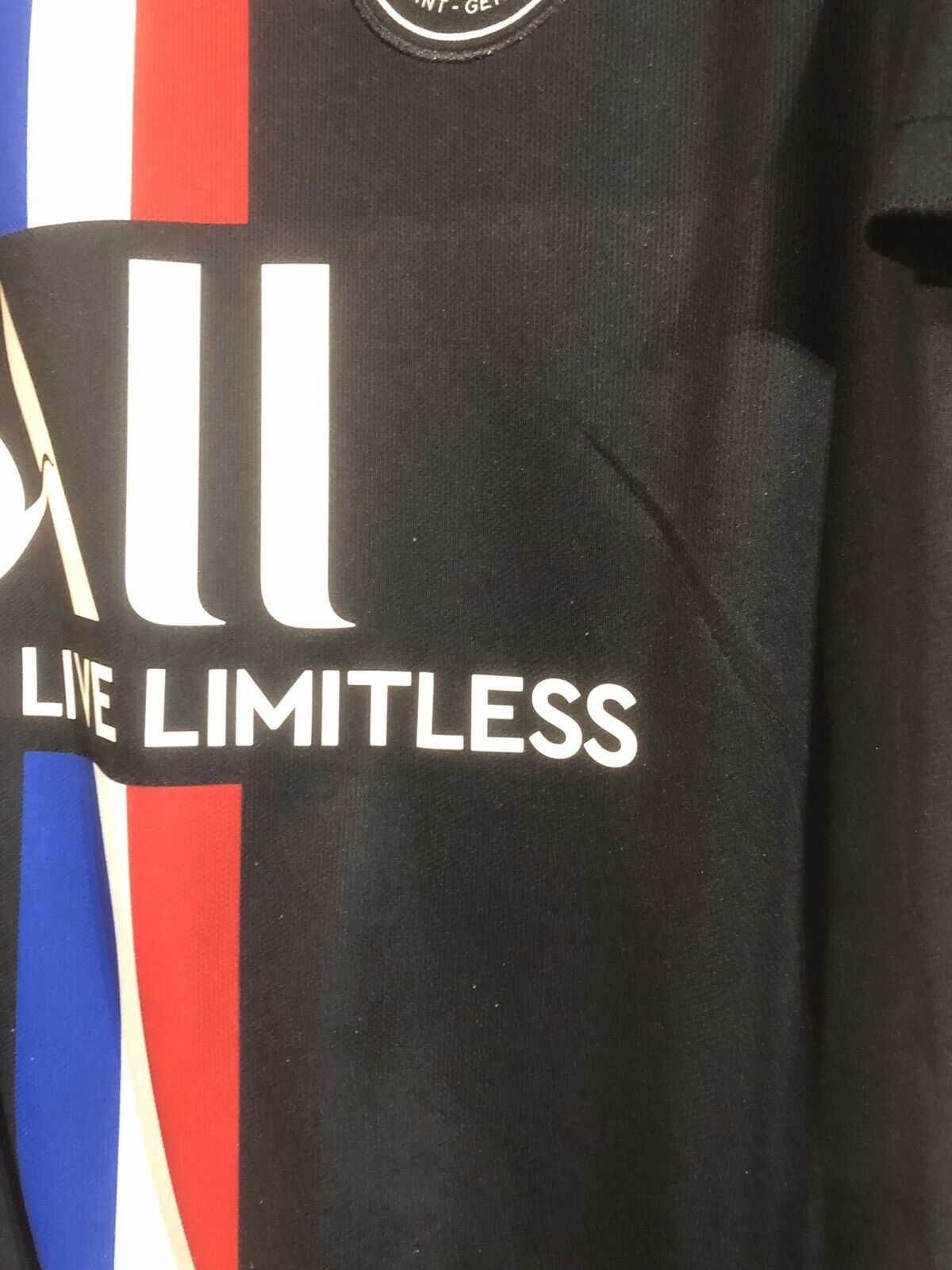 Mbappe #7 Paris St Germain 2019/20 Medium 4th Shirt Nike Very Good Condition