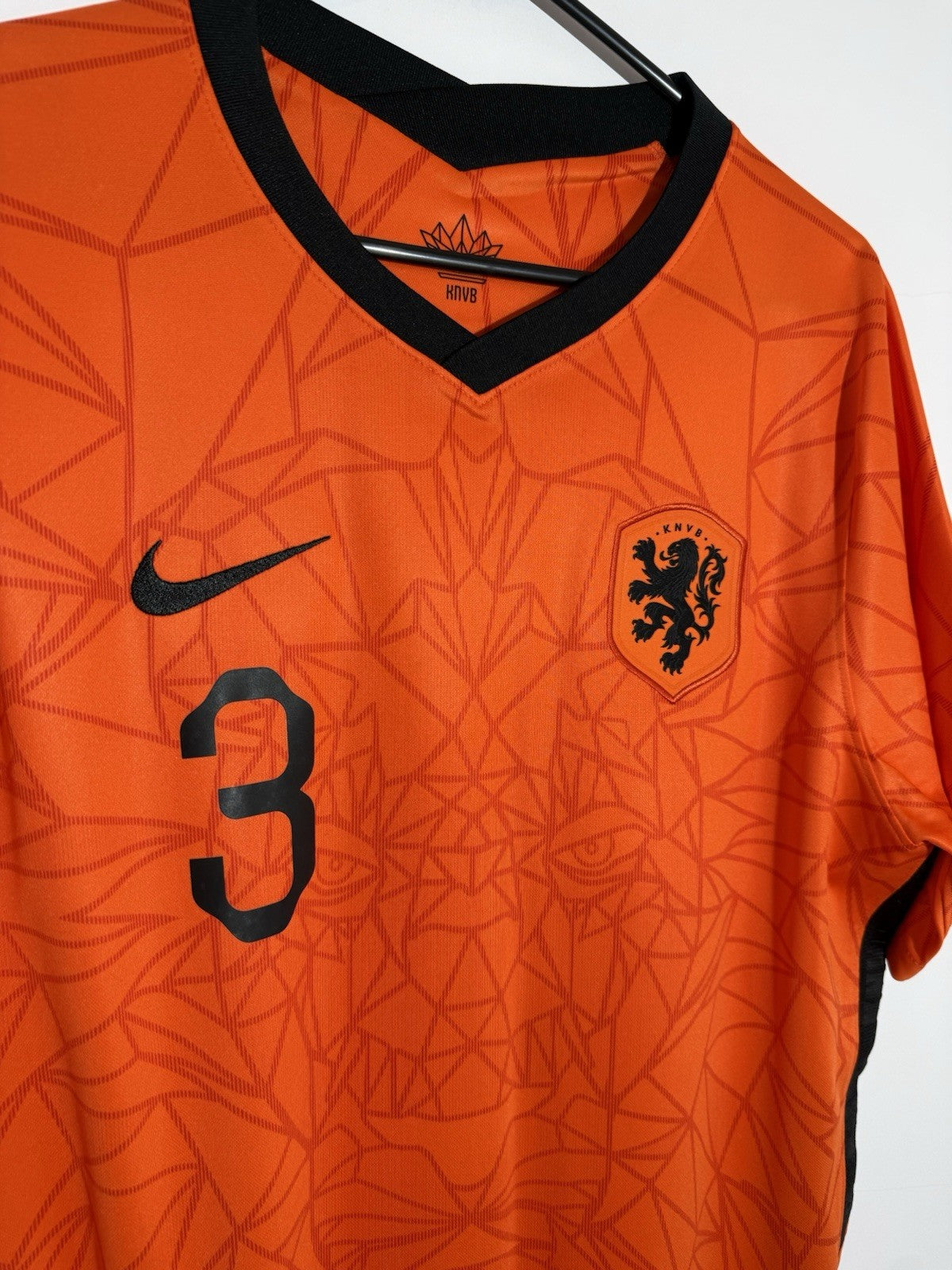 Netherlands De Ligt #3 2021 Large Home Shirt Nike Excellent Condition CD0712-819