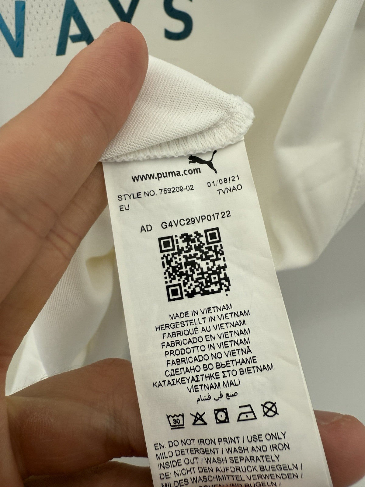 Manchester City Ruben #3 2021/22 XL Authentic Away Excellent Condition 759209-02